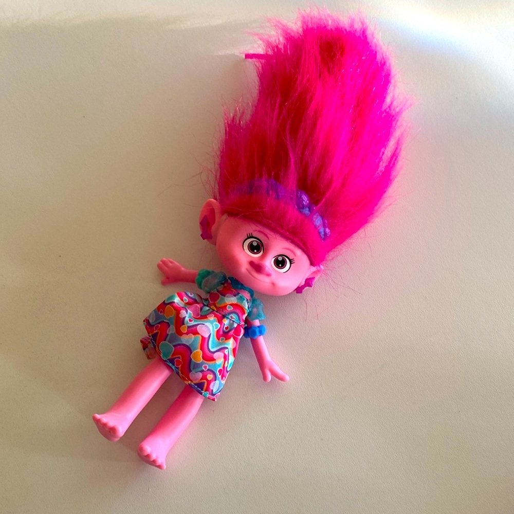 Pink 6 inch troll doll 2022
